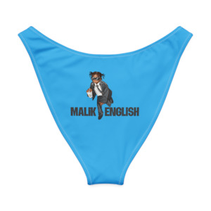 Malik English: Malik English - V-cut Bikini Bottom (Blue)