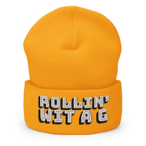 Differ_Ant - Rollin' Wit A G - Embroidered Beanie - (GOLD)