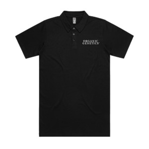 Organic Genetics: Organic Genetics - Black Stacked Polo