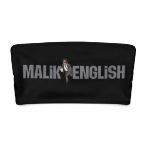 Malik English - Bandeau Bikini Top (Black)