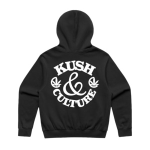 KUSH&CULTURE - Men's Black Hoodie - Back Logo