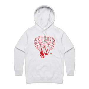 RLCA - Women's White Hoodie - Red logo 1