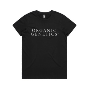 Organic Genetics: Organic Genetics - Women's Black Stacked Tee