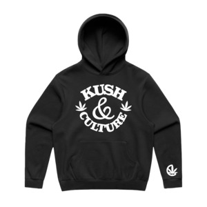 Kush And Culture: KUSH&CULTURE - Black Original Hoodie