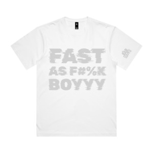 My Bad Gang: MY BAD GANG - Fast as F Speed Arc White Tee