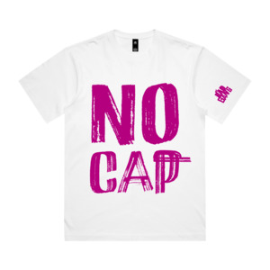 My Bad Gang: MY BAD GANG - No Cap Behaviour White Tee