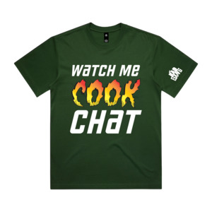 MY BAD GANG - Watch Me Cook Bestie Green Tee