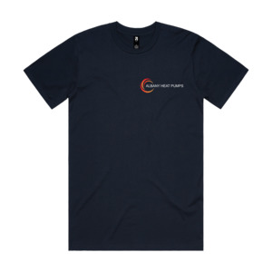 Albany Heat Pumps: Albany Heat Pumps - Navy Classic Tee (Embroidery)