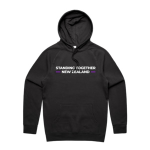 With You Men’s Black Hoodie - Stand Nz
