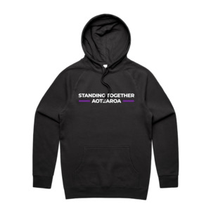 With You Men’s Black Hoodie - Stand Aotearoa