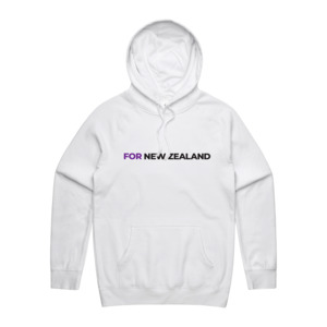 All: WITH YOU MEN’S WHITE HOODIE - FOR NZ
