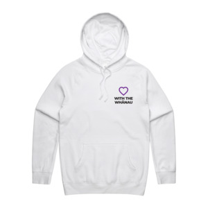 All: WITH YOU MEN’S WHITE HOODIE - WITH WHĀNAU