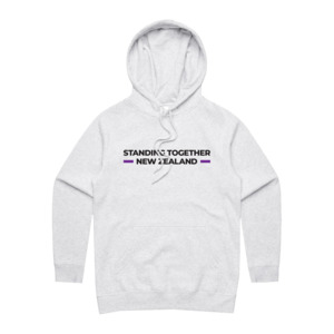 All: WITH YOU WOMEN’S WHITE HOODIE - STAND NZ