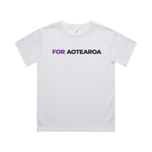 With You Kids White Tee - For Aotearoa