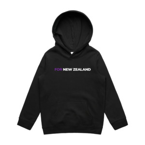 WITH YOU KIDS BLACK HOODIE - FOR NZ