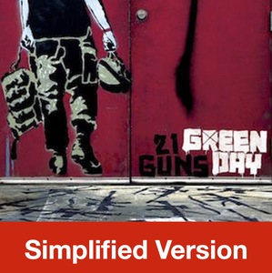 21 Guns by Green Day- Simplified Drum Sheet Music