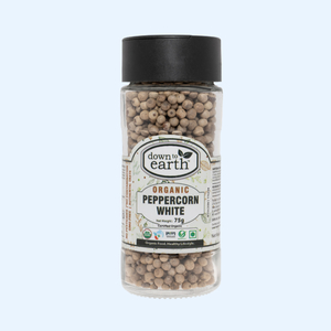 Clearance: Peppercorn White Organic 75g - DTE Foods