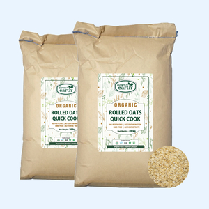 Bulk: Rolled Oats Quick Cook Organic 40kg (20kg x 2) - DTE Foods