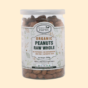 Clearance: Peanuts Raw Whole Organic 250g - DTE Foods