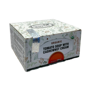 Tomato Cashewnut Soup Organic 300ml - DTE Foods