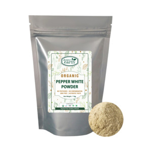 Pepper White Powder Organic 1kg - DTE Foods