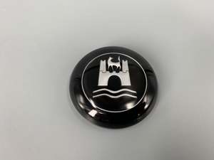 Horn Button Black and Silver Beetle 1960-1971