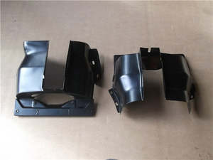 Cylinder Head Tinware Twin Port Dual Port Black 2 PCS