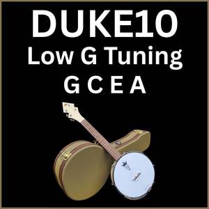 Duke10 Specifications: DUKE10-V3 Banjo Ukulele | Hard Case | LOW G Worth Brown Strings