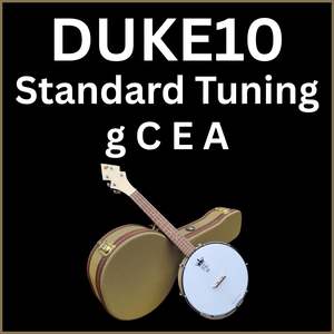 DUKE10-V3 Banjo Ukulele | Hard Case | Worth Brown Strings