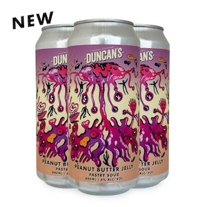 Peanut Butter Jelly , Pastry Sour, 4 Pack 440ml