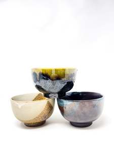 Japanese Cups Bowls: Set of 3 Japanese Bowls