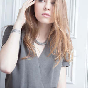 Women Over 100: Collection B Chainmail Necklace - Silver