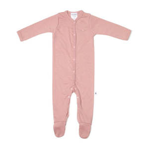 Merino Babygrow - Pink Rose