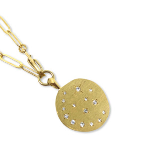 Designer Jewellery: Falcon Multiposition Moonlight Short Medallion Necklace/Bracelet