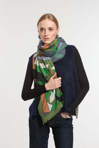 By Designer Scarves: Night Blue Infini Scarf