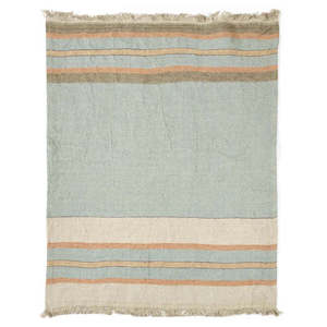 Multi Stripe Linen Throw/Towel