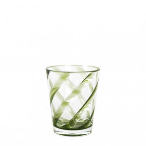 Drinking Wine Glasses: Fiorira Resin Tumbler Green Swirl