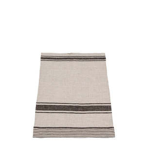 Linen Tea Towel Large Black Stripes
