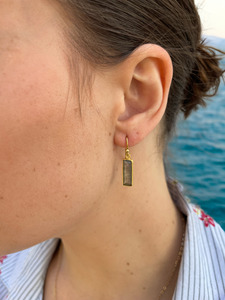 Muda Earrings Labradorite