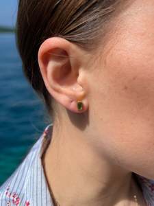 Shanshan: Siniu Earrings Green Tourmaline