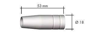 Welding Accessories: MB15 Nozzle Duroweld