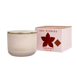 Products: Vanilla & Spice Soy Wax 3 Wick Scented Candle dusk Fragrant Jar Candle