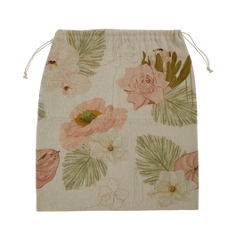 Products: Floral Linen Drawstring Gift Bag dusk Mother's Day