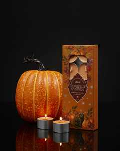 dusk - Purrfect Pumpkin Soy Blend Scented Tealights 10 x 18g