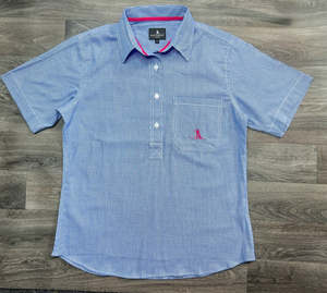 Women's Tussock Short Sleeve Shirt - Royal Blue