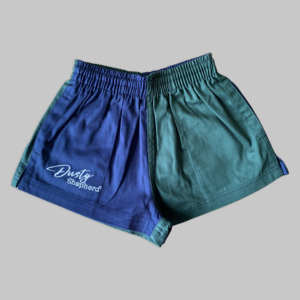 Children's Short - Navy and Bottle Green