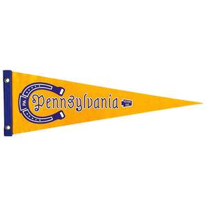 Pennsylvania Pennant | Philadelphia Felt Pennant Flag Banner | Vintage Style | Wall Decor