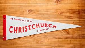 Christchurch Garden city of NZ Pennant | New Zealand | Christchurch Travel Felt &hellip;