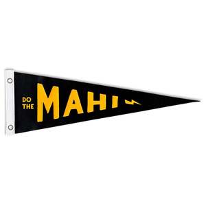 Town Pennants: DO THE MAHI Pennant New Zealand | Felt Pennant Flag Banner | Vintage Style Hard Work | Maori Kiwiana | Wall Decor