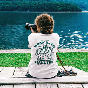 Work Hard, Have Fun T-Shirt | Productive and Positive | Unisex Tee